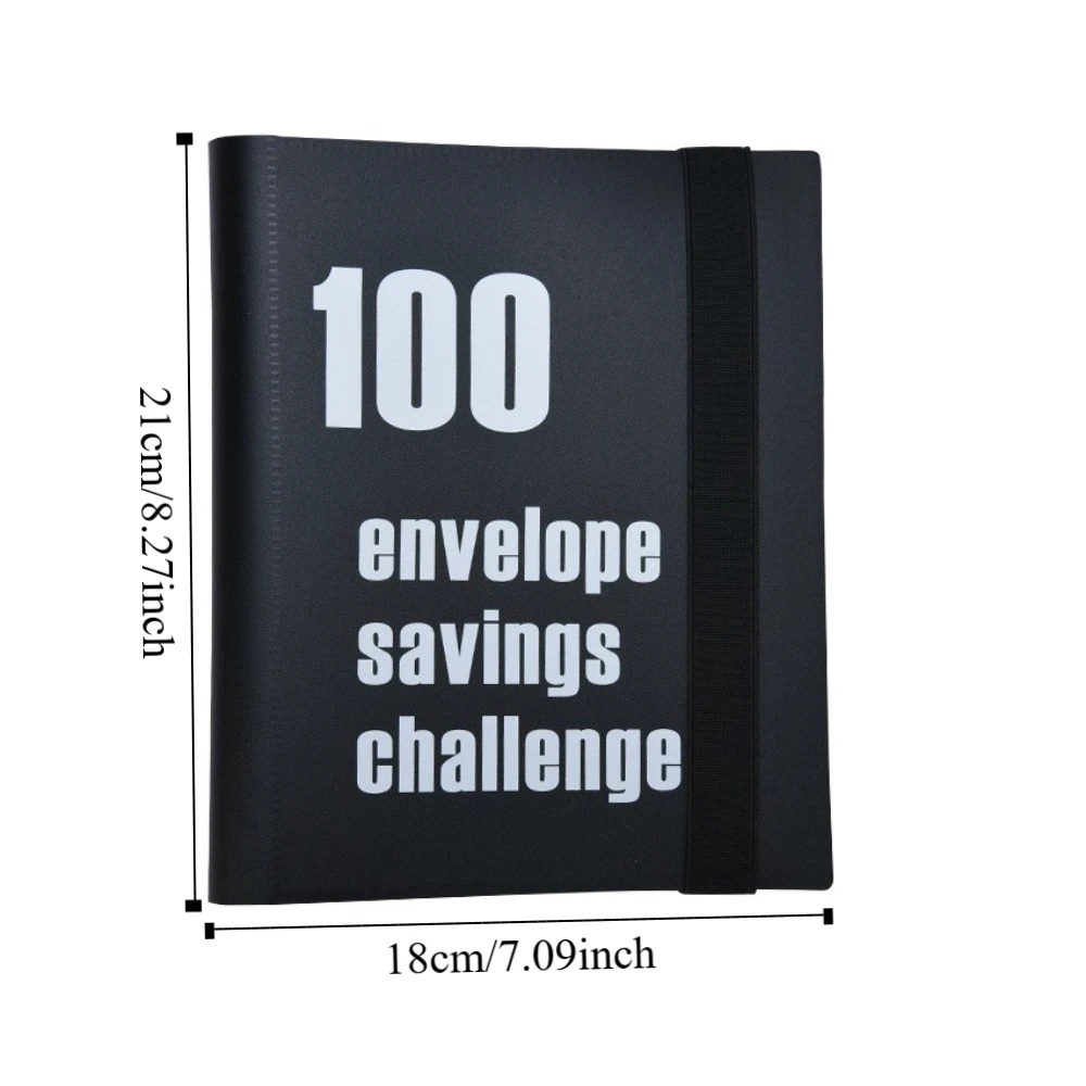 PP Money Saving Binder Colorful Durable Savings Challenges Book 100 Days Cash Book Envelope Savings Challenge