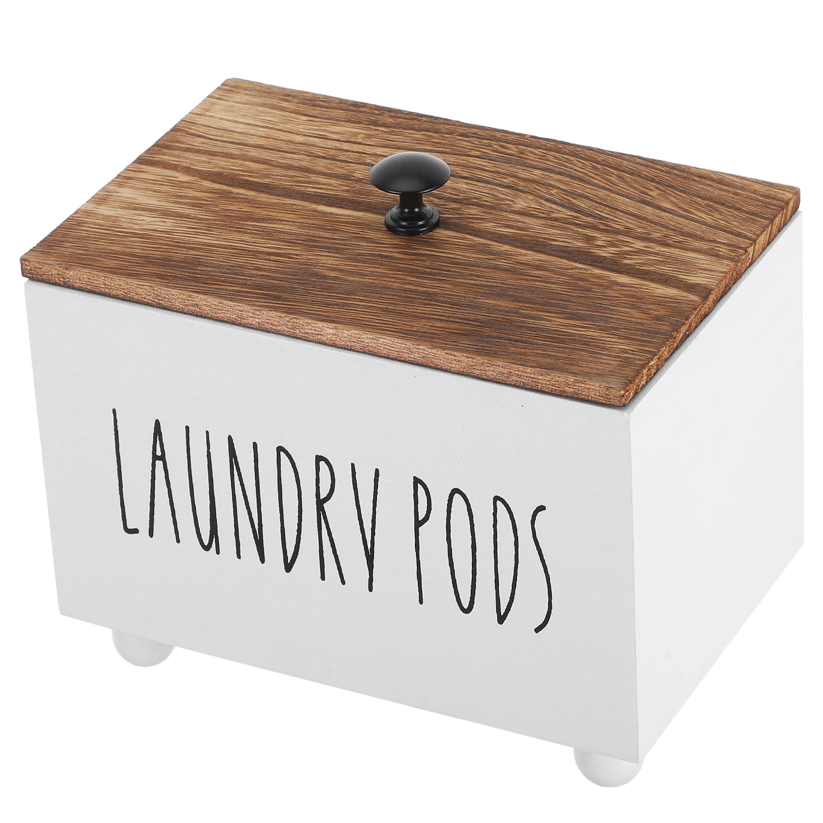 

Organizing Box with Lid Cotton Ball Holder Small Bathroom Storage Wipes Container Tampons White Cotton Pad Laundry Dispenser