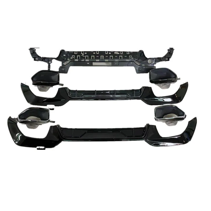 

Suitable for tail lip and tail throat BMW 3 Series new G20/G28 modified 340 square port exhaust pipe diffuser 19-22 models