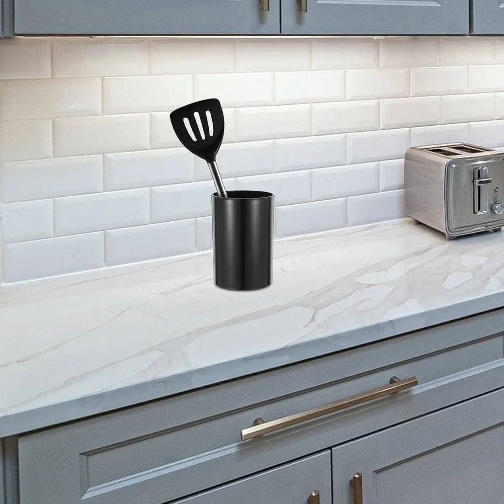 2 قطعة أدوات المطبخ دلو منظم أدوات المائدة حامل سعة كبيرة حاوية تخزين سطح المكتب لأدوات المائدة عيدان الملاعق #5