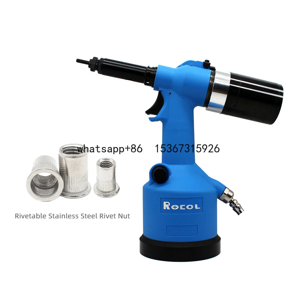 Industrial Hydraulic Pneumatic Riveter Automatic Air Rivet Nut Gun Tool Setting Kit  Rivnut Riveting Metric M3M4M5 M6 M8 M10 M12