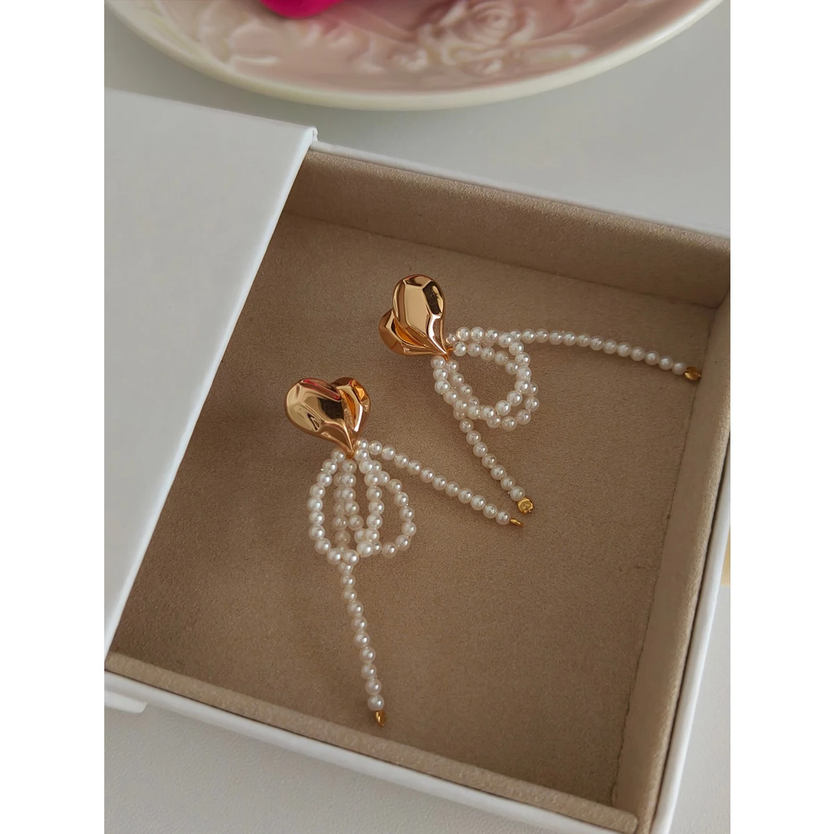 NEW ​ Full Body S925 Pure Silver Plated With 18K Real Gold | Beizhu Earrings 100610