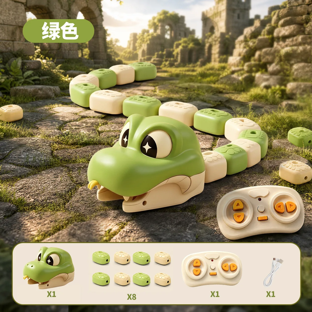 Remote Control Magnetic Greedy Snake Two Player Battle Magnetic Blocks Interactive Toy For Family Friends Gathering Rc Car