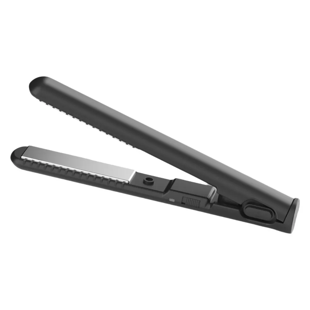 Fast Heating Mini Hair Straightener Thermostatic Even Heat Distribution 2 in 1 Hair Curler Dual Purpose Anti-Burn