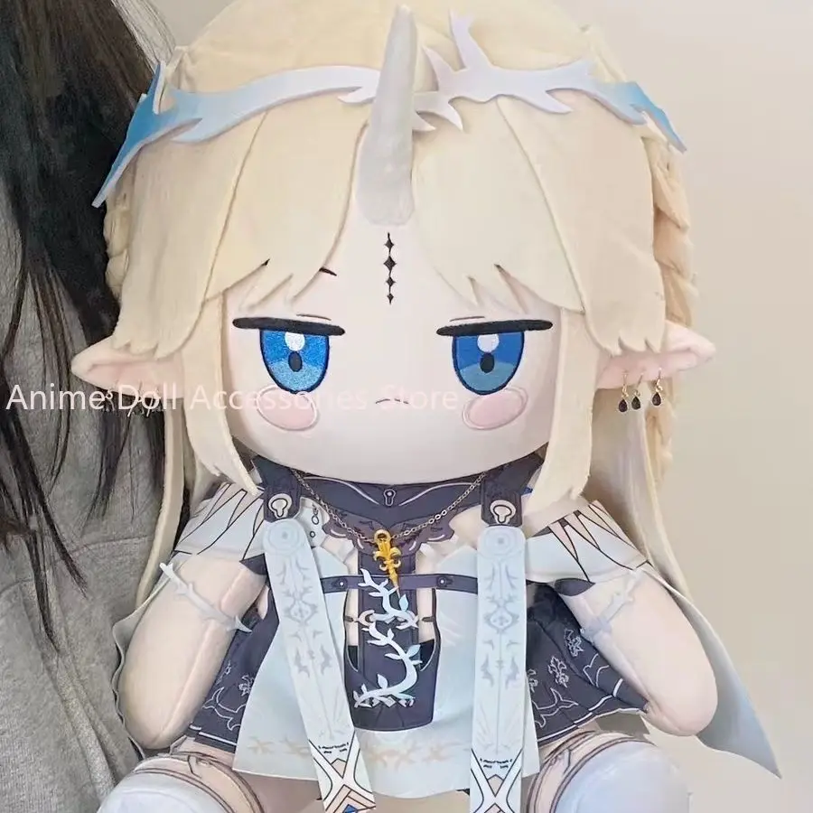 

40CM Anime Wuthering Waves Cartethyia Cosplay Kawaii Sitting Plush Dress Up Cotton Figure Mascot Plushie Pillow Birthday Gifts