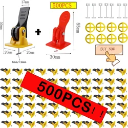 5-200pcs Sistema di livellamento per piastrelle per pavimenti Clip Strumenti di costruzione Livellatore per piastrelle Regolatore Localizzatore Distanziatori Set per pareti di piastrelle in porcellanato