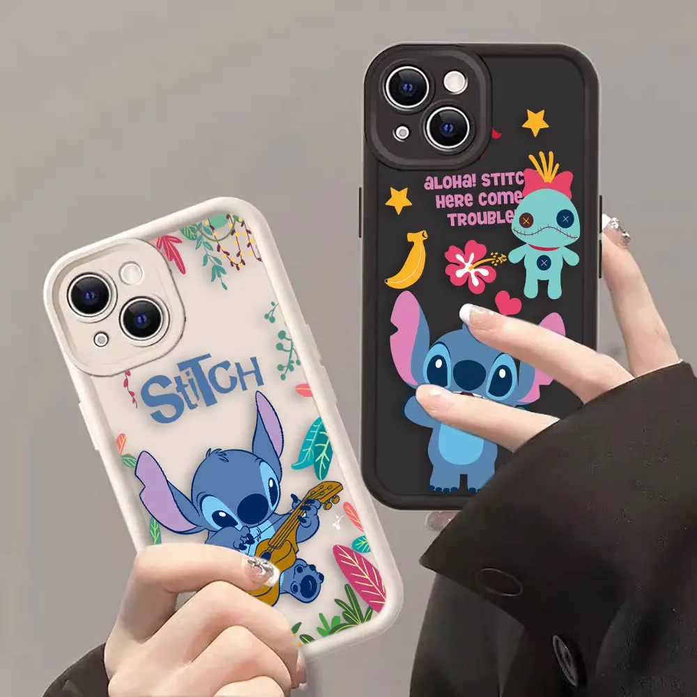 Mooie D-Disney Stitch Telefoonhoesje Voor Vivo Y19 Y20 Y21 Y22 Y27 Y28 Y35 Y36 Y50 Y72 Y75 Y77 Y78 Y81 Y91 Y93 Y100 Hoesje Funda