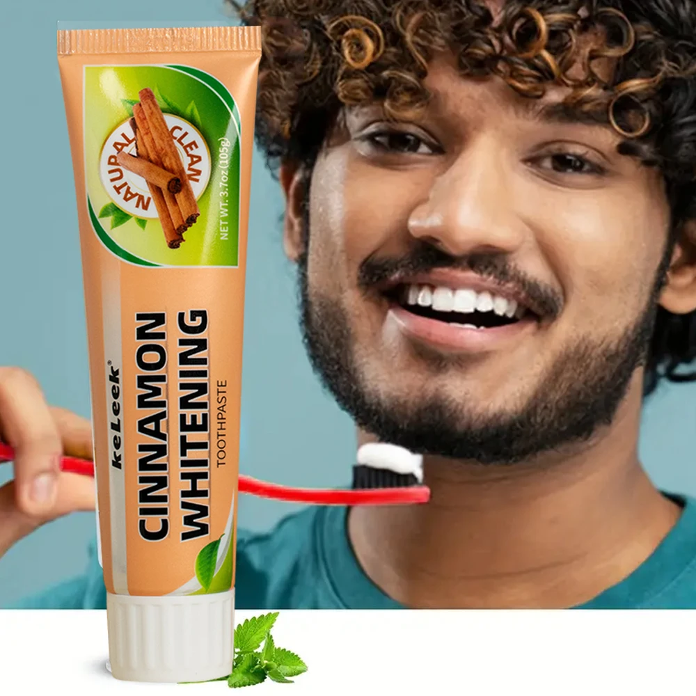Toothpaste Whitening Cinnamon Mint Great Tasting Gum Repair Fluoride Free Freshen Breath Tooth Stain Removal Toothpaste Keleek