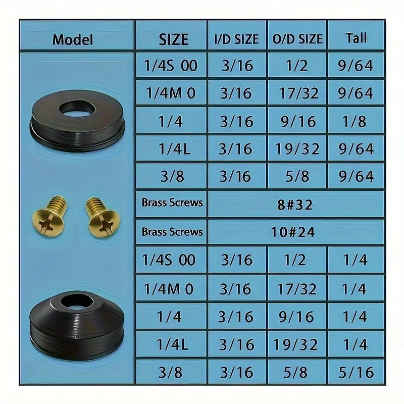 116Pcs flat and beveled faucet washer and brass faucet screw combination for various quick-opening faucet spool wear washer repl