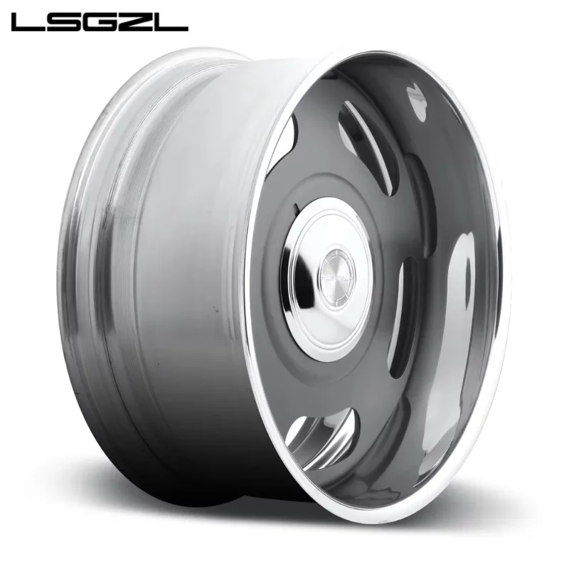 High-end customized deep concave forged alloy wheel hub, multi-inch single-piece sport rims, 5×3 PCD, gold polished finish