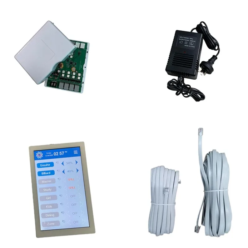Multi point regional central controller intelligent climate control panel energy-saving commercial HVAC fan coil system