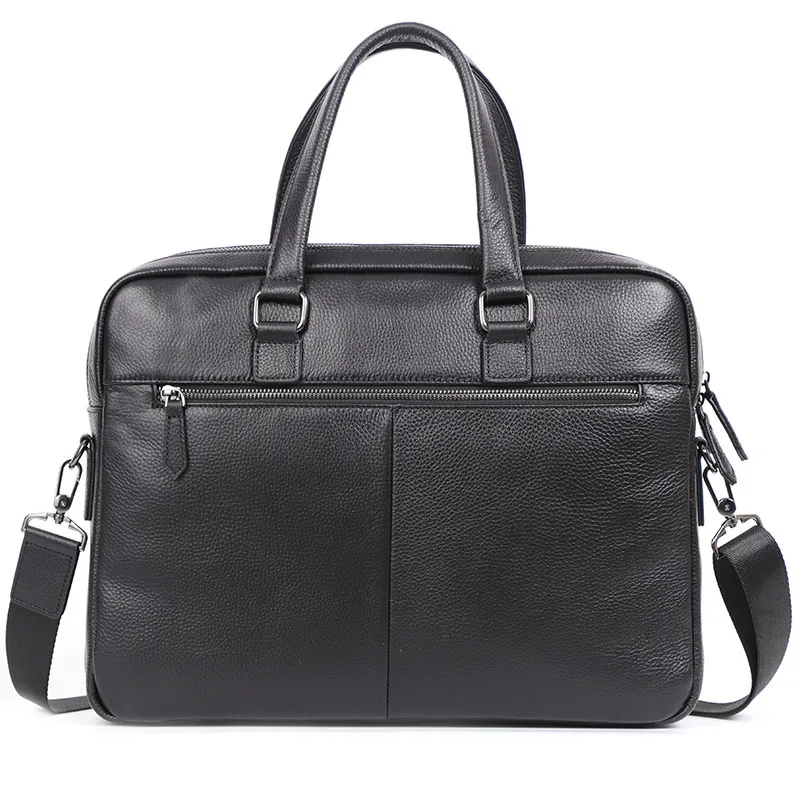 Leather Men\'s Briefcase Bag Large Capacity Laptop Handbags Male Genuine Leather Shoulder Bags High quality Men Bags Business