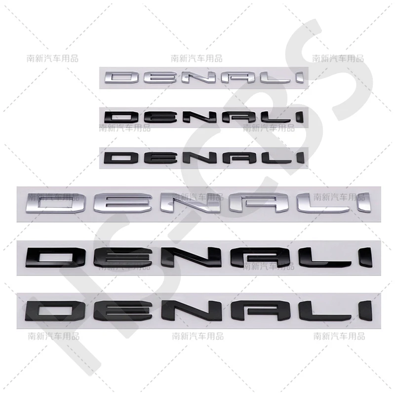 3D ABS Rear Trunk Emblem Badge DENALI Car Stickers for GMC Sierra 2500 3500 Car Body Side Door Fender Stickers accessories