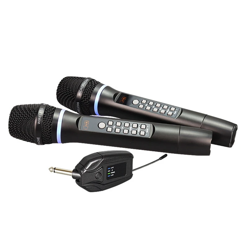 

Universal Microphone UF Segment Pk Song Microphone High And Low Wireless Microphone Black