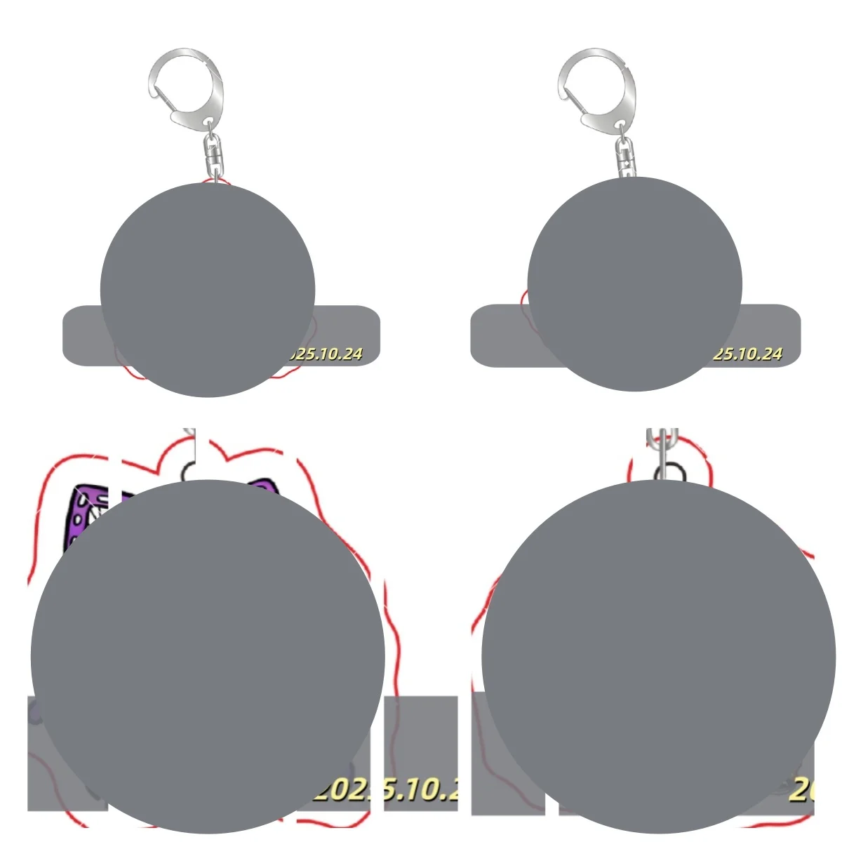 

Custom 4CM Acrylic Keychains for Anime Characters - Design Your Own, Purchase Link Included