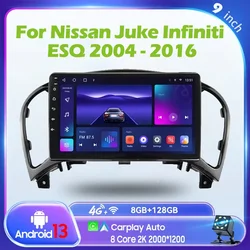 Car Multimedia Player Android Car Radio For Nissan Juke Infiniti ESQ 2004 - 2016 Auto Carplay GPS DSP QLED Video Player 4G WiFi