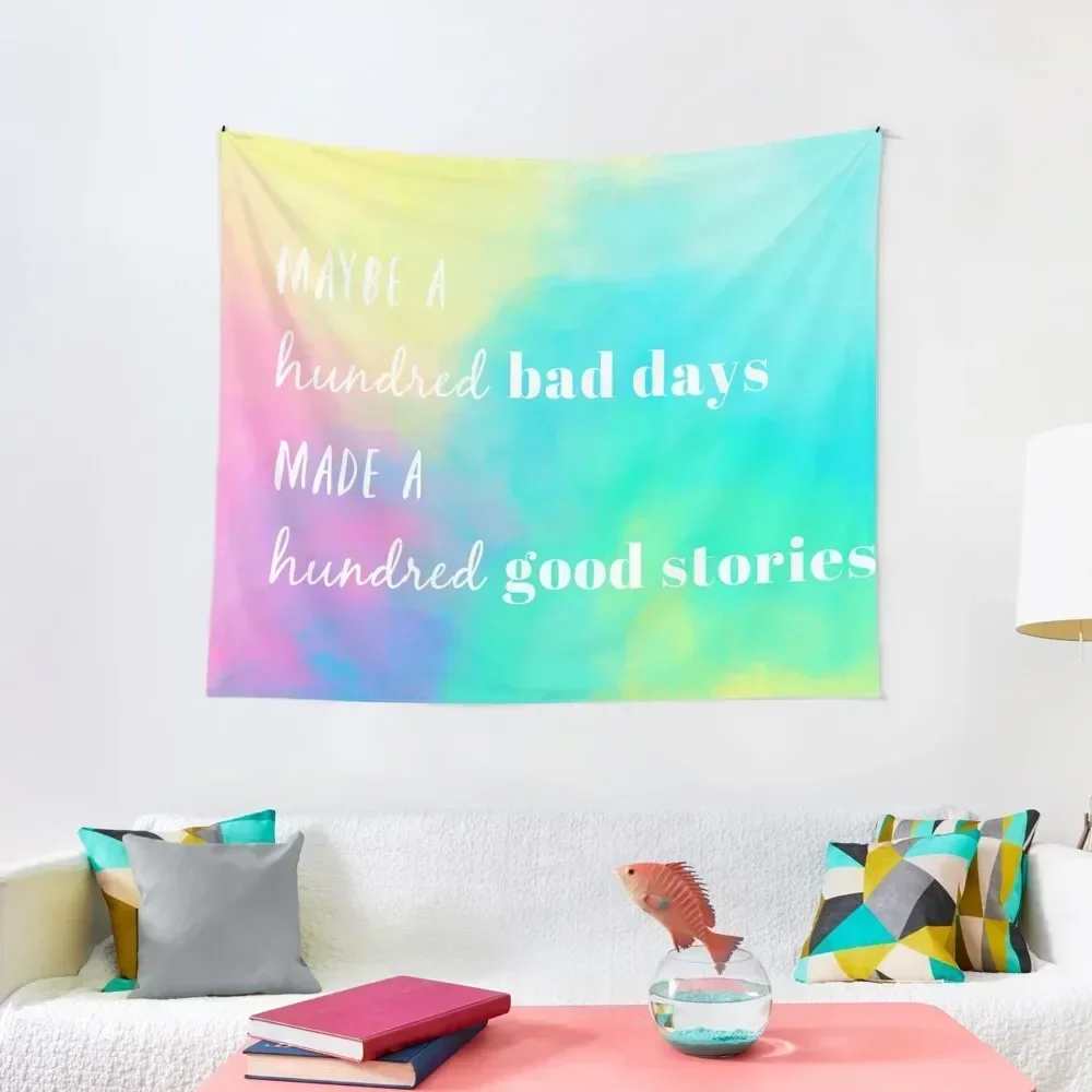 

AJR 100 Bad Days Watercolor Tapestry Wall Hangings Decoration Decor For Room Tapestry