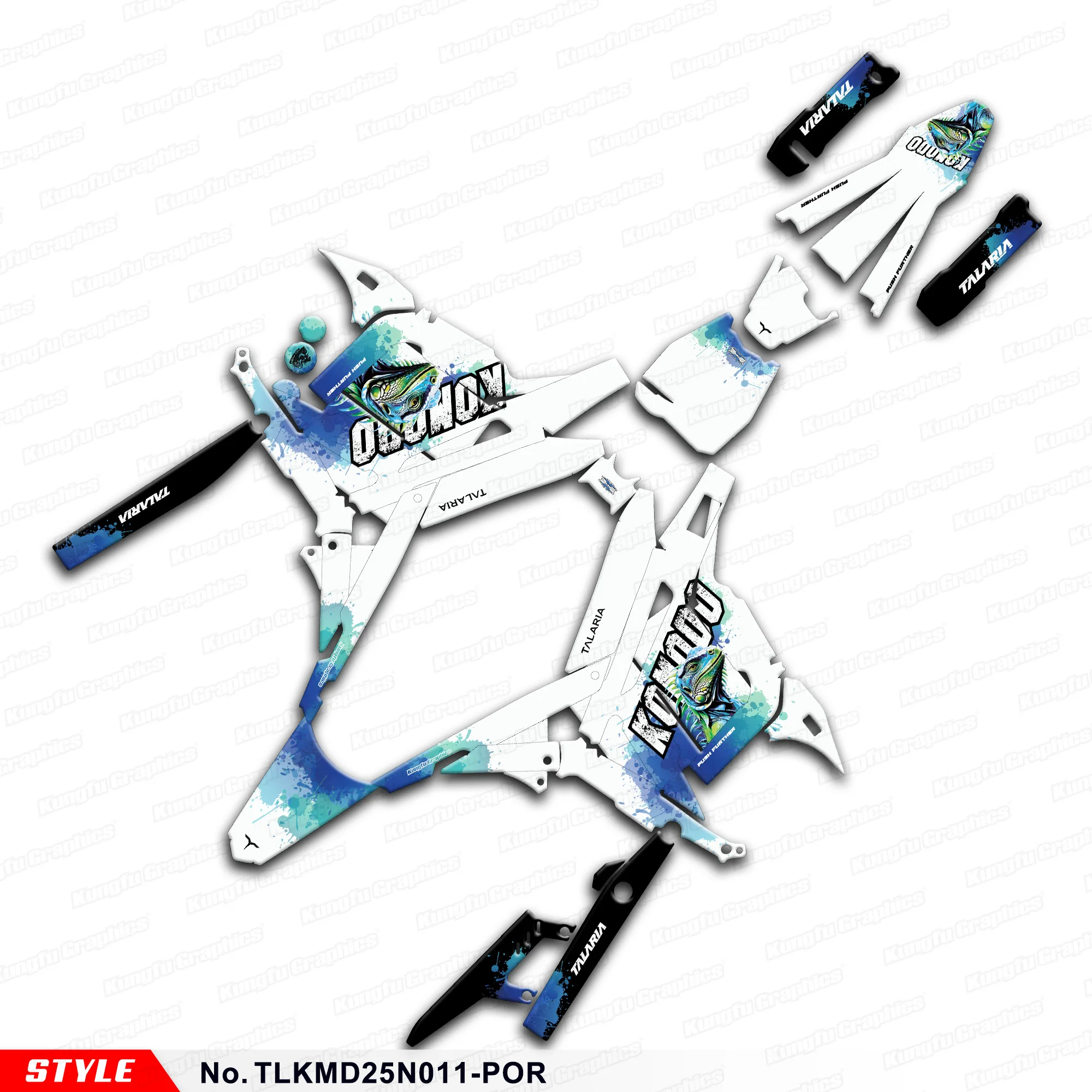 

Наклейки на мотоцикл JY RACING Мотоциклетная графика для TALARIA KOMODO, аксессуары, номер стиля TLKMD25N011-POR