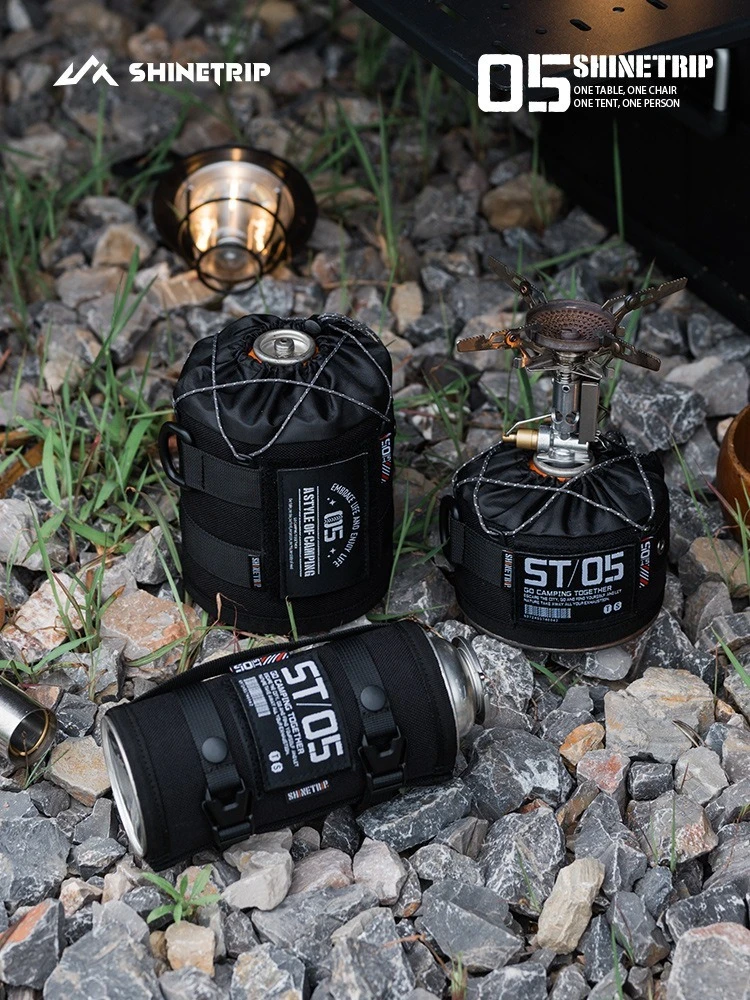 

Blackened Gas Cylinder Protective Cover Outdoor Series Anti-Collision Camping Decoration Storage for Camping Gear2026