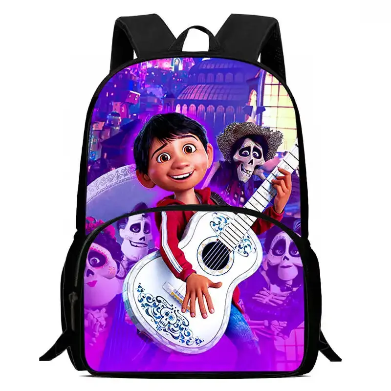 

Child School Backpack with Front Pocket,Cartoon Coco School Bags for Boys Girls,Durable Kids Backpack for Pupil Students