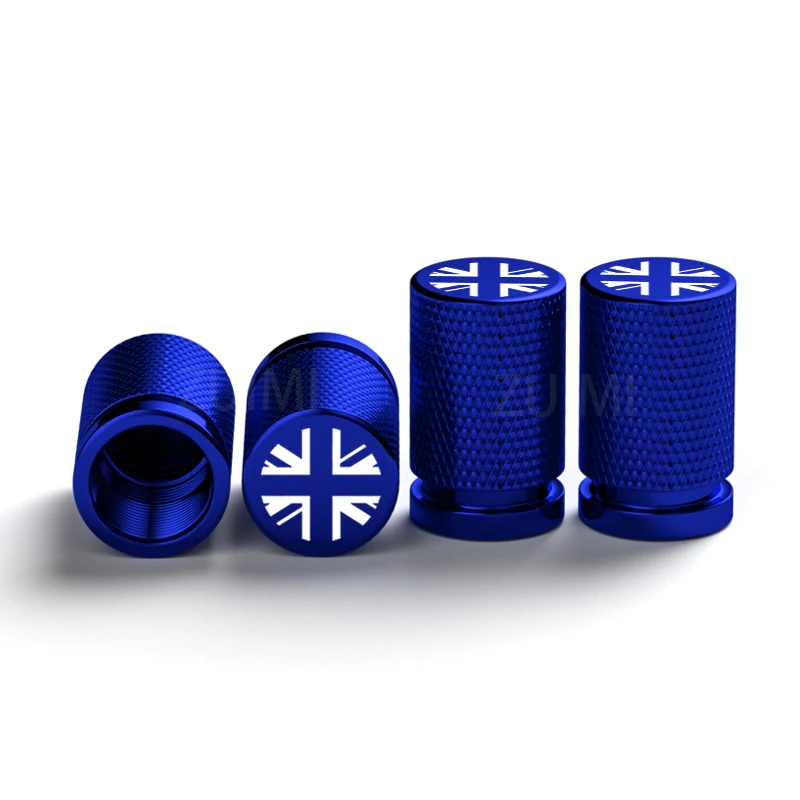 4Pcs UK Flag Car Wheel Tire Stem Air Valve Caps Covers For MINI COOPER S JCW F56 F55 R55 R56 R60 R61 Exterior Auto Accessories