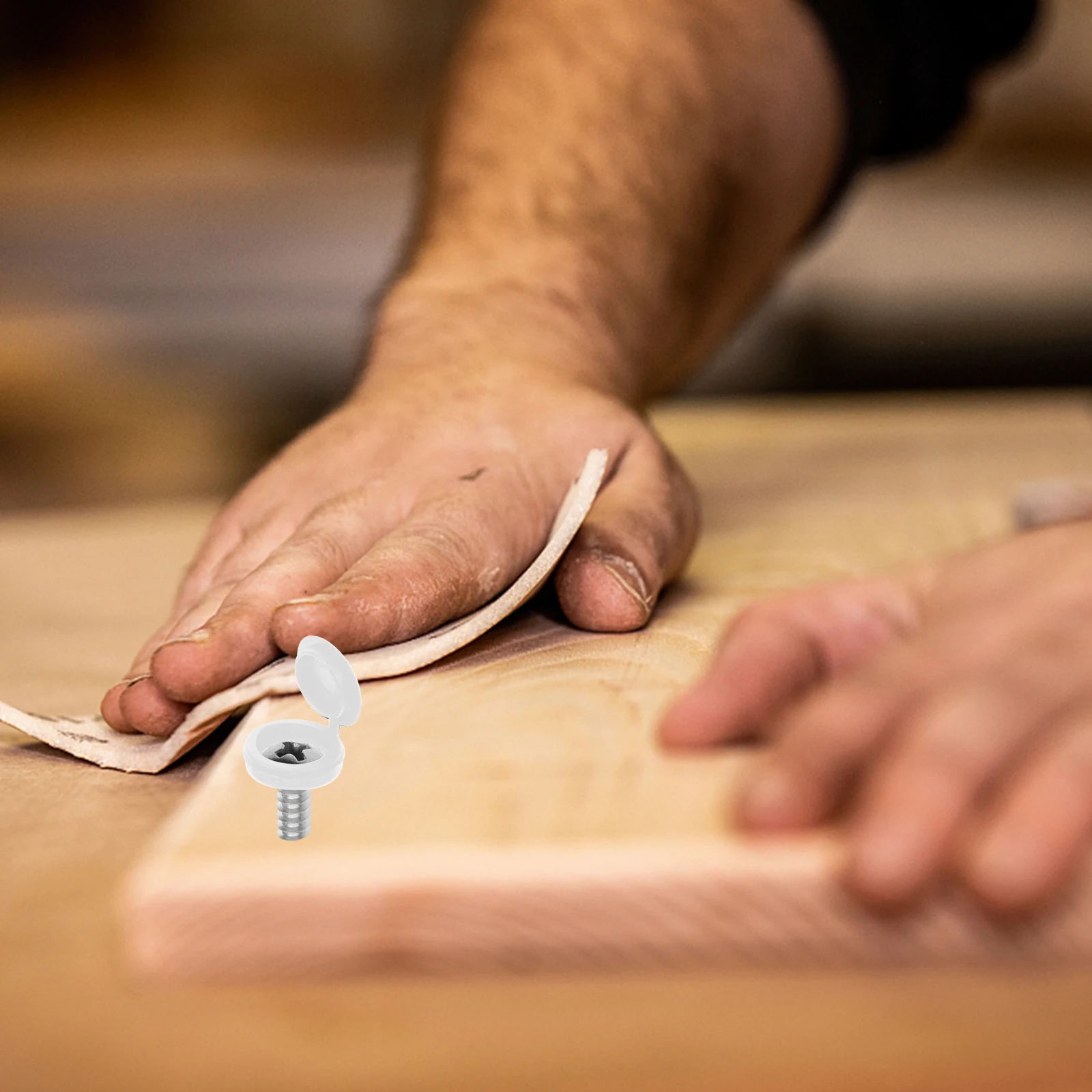 

100 Pcs Plastic Screw Caps Dust Proof Decorative Covers for Home Office Decorative Screw Covers Caps Use screws nail hardware