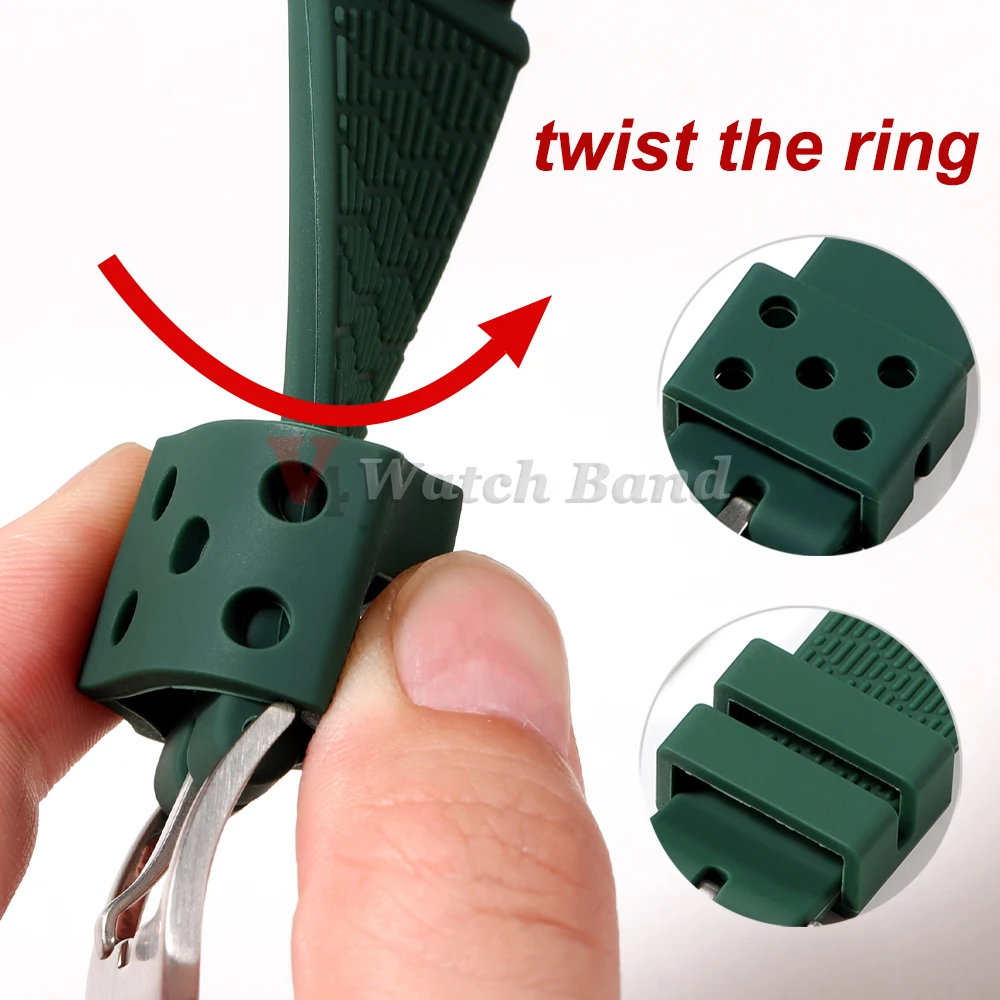 20 مللي متر 22 مللي متر حزام (استيك) ساعة ل Seiko Prospex SRP777J1 مقاوم للماء الغوص سيليكون سوار ل Seiko No.5 SKX007 SKX009 حزام رياضي