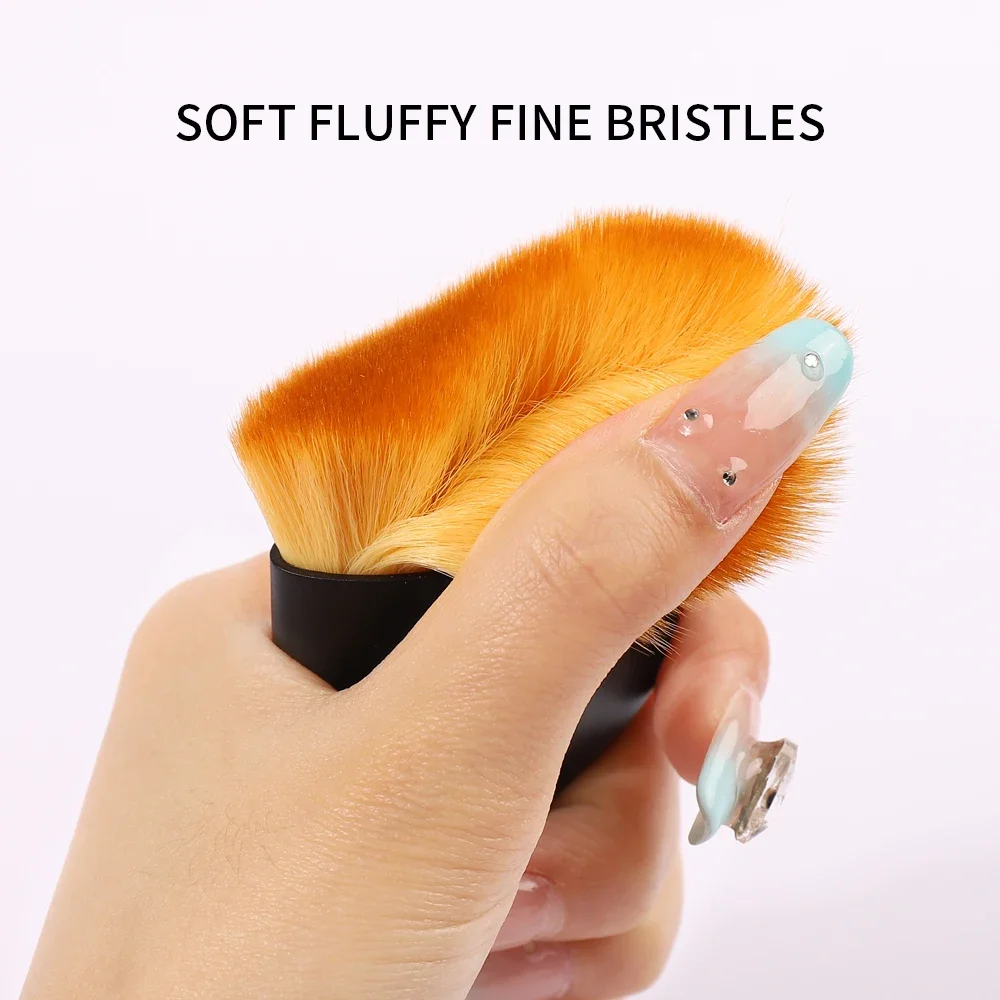 1 pçs escova de arte do prego pincéis de maquiagem acessórios de manicure remover escova de poeira acrílico uv gel polonês pó ferramenta de limpeza beleza