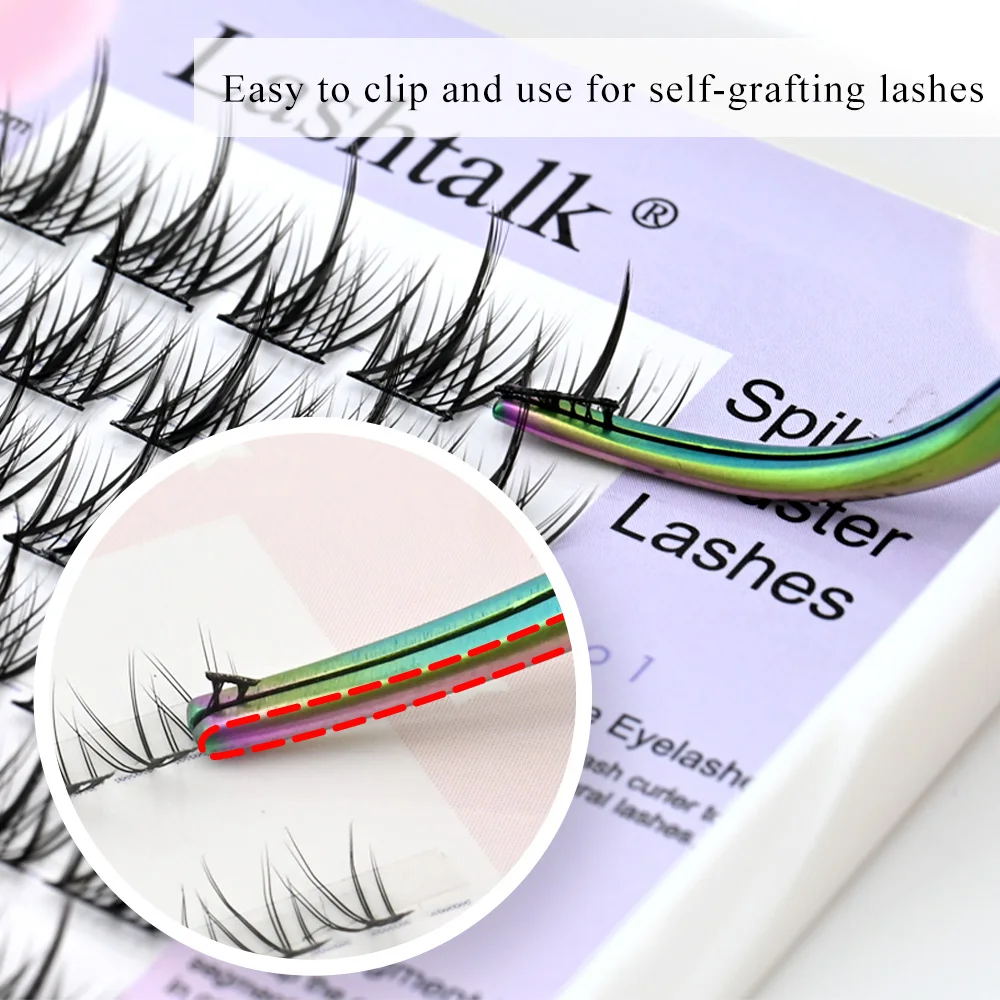 NAGARAKU D01 02 03 04 Lash Cluster Tweezers DIY Lashes Pink Tweezer Volume False Eyelash Extensions Lash Applicator Makeup Tools