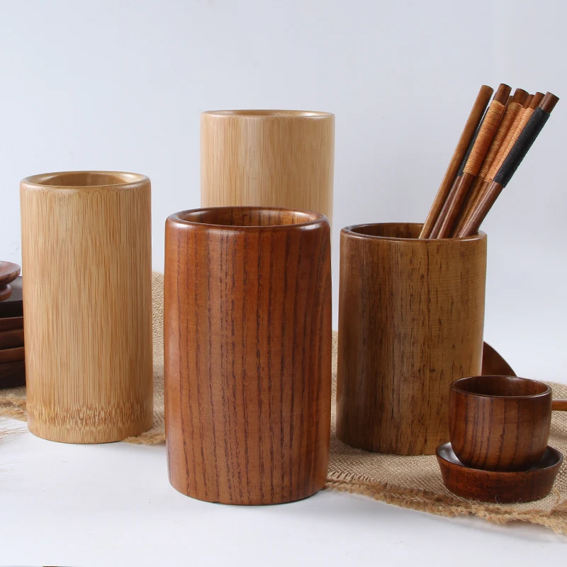 

Kitchen Storage Organization Family Hotel Japan Style Natural Nanmu Bamboo Chopstick Vat