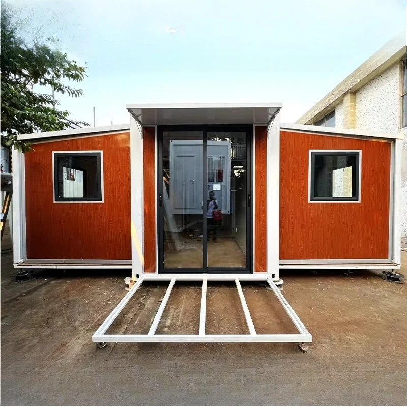 منزل حاوية جاهز قابل للتوسيع وحدات منزلية صغيرة كابينة معيشة محمولة للاستوديو مكتب البناء في حالات الطوارئ