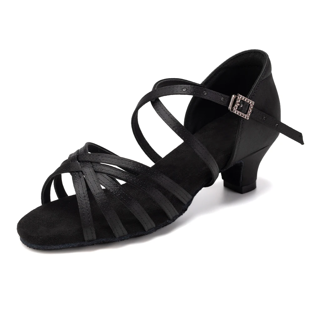 Latin dansschoenen voor meisjes dames dames ballroom moderne tango salsa dansvoorstelling schoenen medium hakken trainingsschoenen