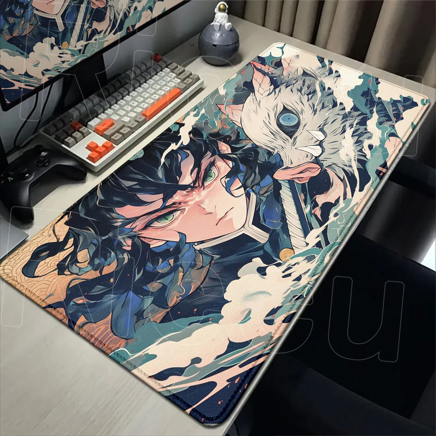 

30x60cm Mouse Pad Gaming Laptops Keyboard expand Desk Mat Xxl Pc Protector Desk mats Gamer Japan Anime Demon Slayer Pc Mousepad