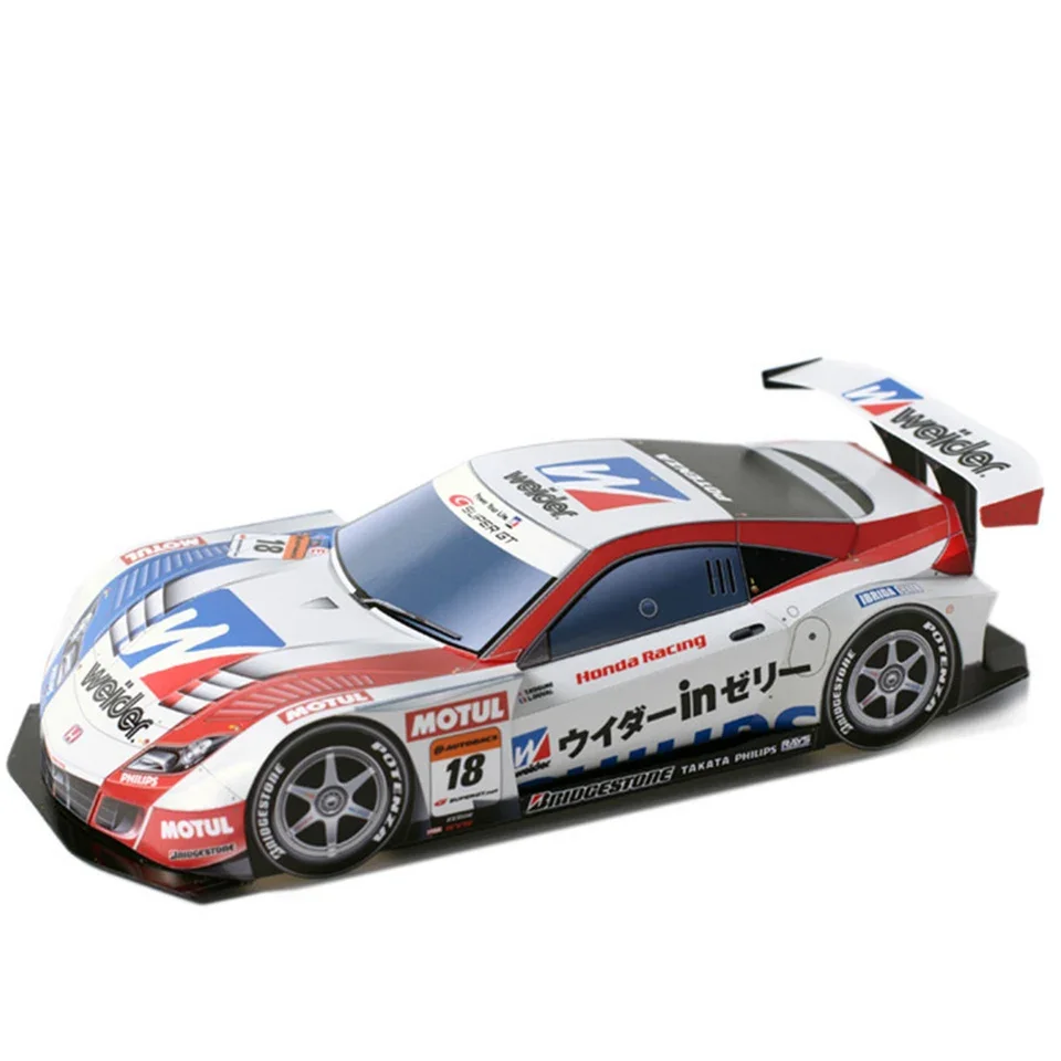 WRC 2010 HSV-010 GT 1:24 نموذج ورقي للسيارة، Dakar World Rally Racing Origami Art، صناعة يدوية ثلاثية الأبعاد Papercraft DIY Craft ZX-126