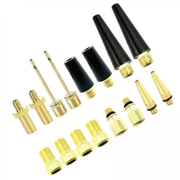 6xPresta Schrader Valve Adaptor Bike Pump Adapters Nozzle Air Compressor Set 1