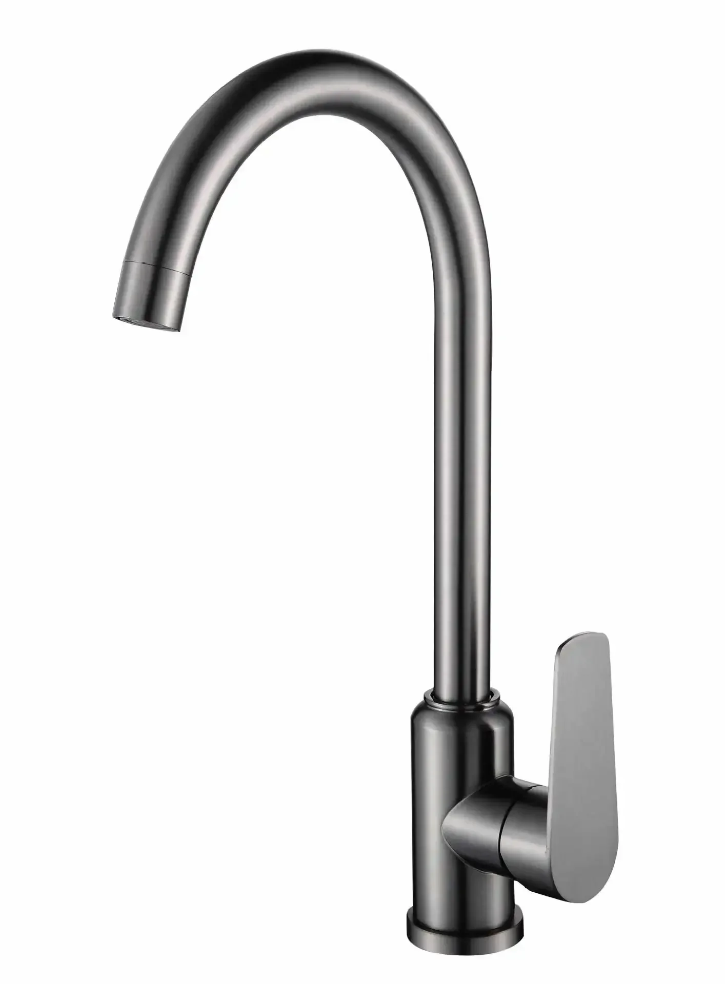 for stainless steel gunmetal kitchen faucet mixer tap with swivel spout cold and hot water laundry sink wash basin home use