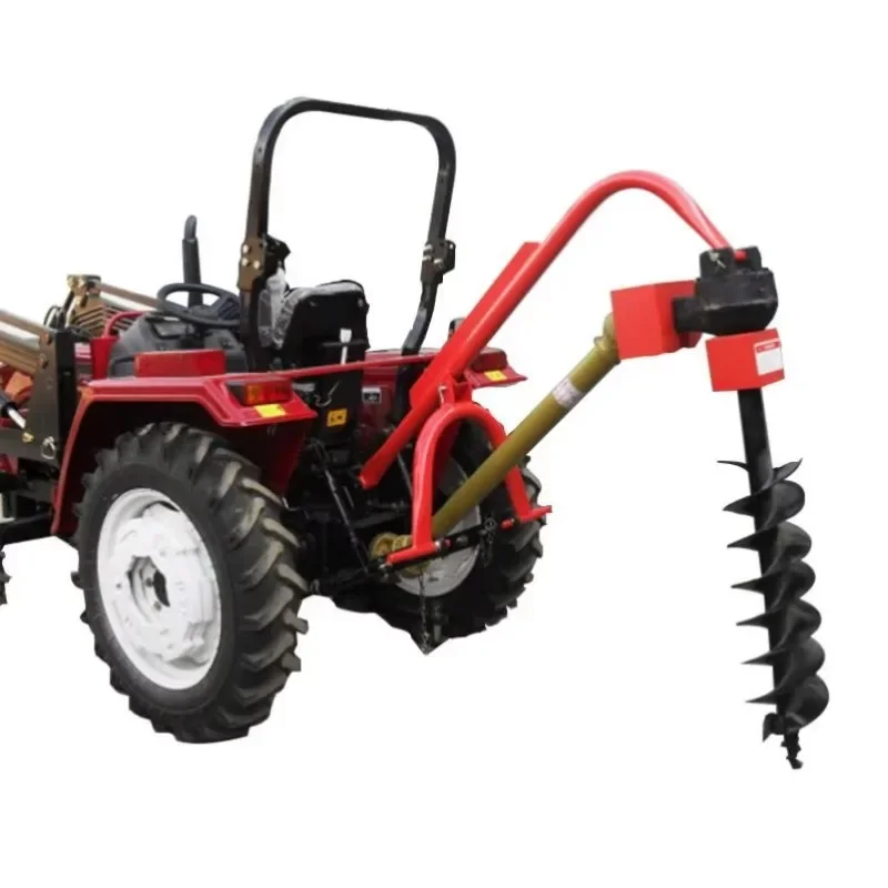 Mounted Earth Auger Post Hole Digger Hand Earth Auger High Productivity 50hp 3 Point Soil Tractor