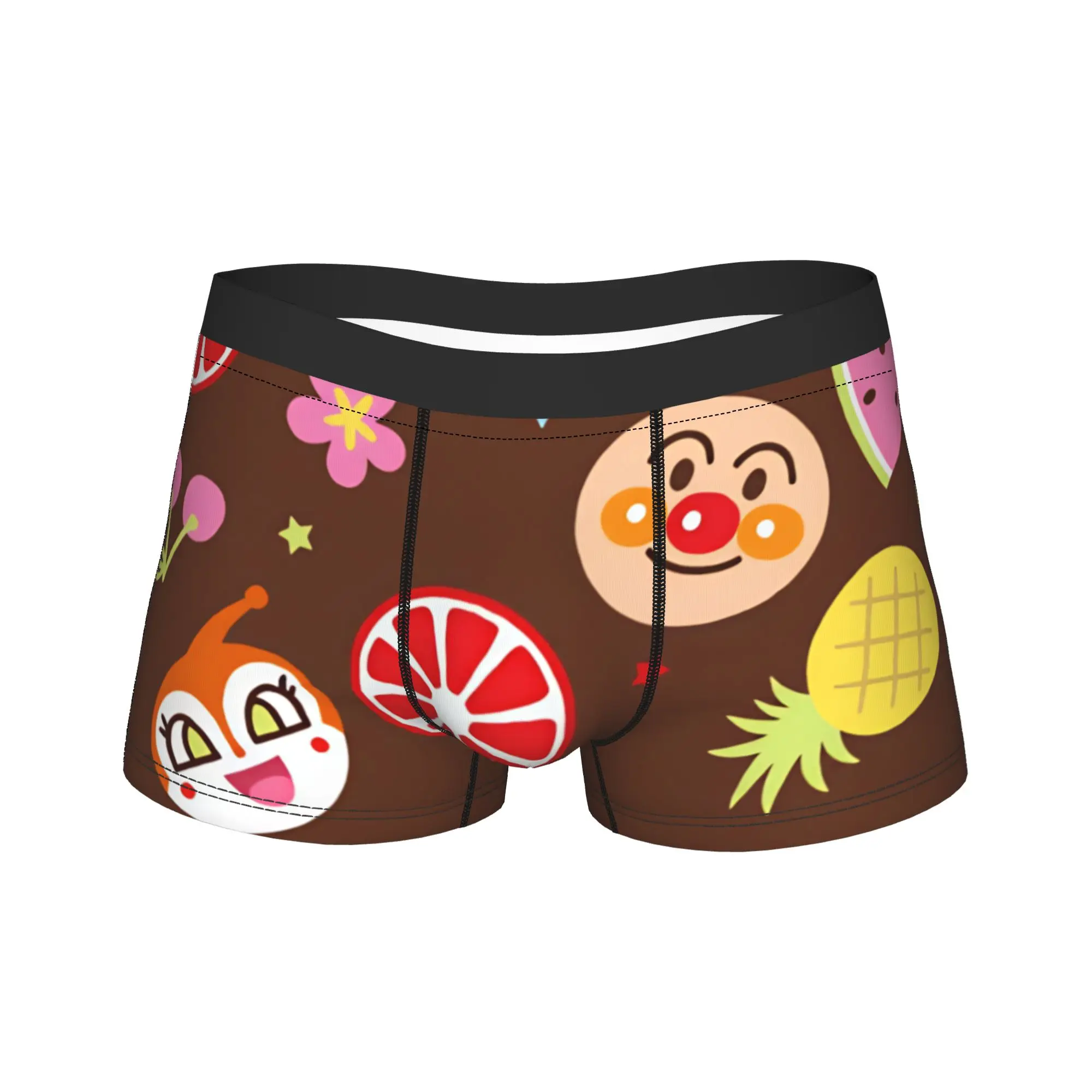 

Anpanmans Underwear Breathable Underpants Printed Boxer Brief For Males Pouch Plus Size Boxershorts