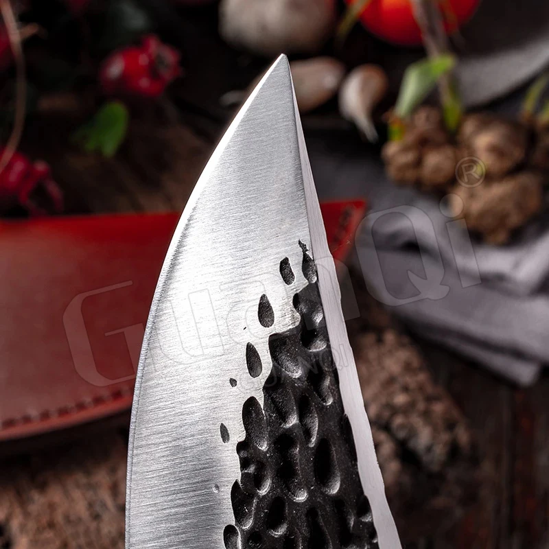 Sharp Kitchen Knife Cleaver Boning Knives Handmade Forged Serbian Chef Knife Slicing Cleaver Butcher Knife