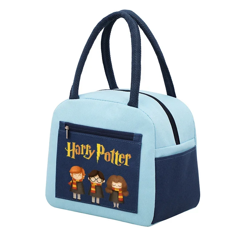 Magic School Lunch Bag Cute Anime Color Insertion Large Inspection Bag Portable Keep Warm Student Kid Bag Birthday Gifts