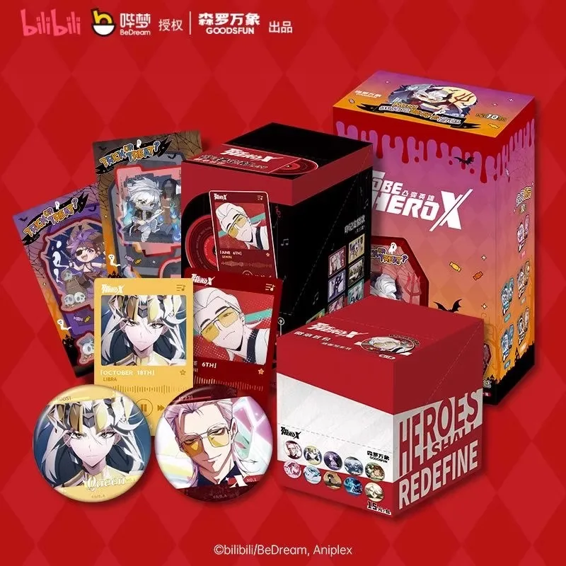 

To Be Hero Q Edition, значок с глухой коробкой в стиле аниме, акриловые игрушки с персонажами и забавными карточками серии Хэллоуина, модный коллекционный продукт