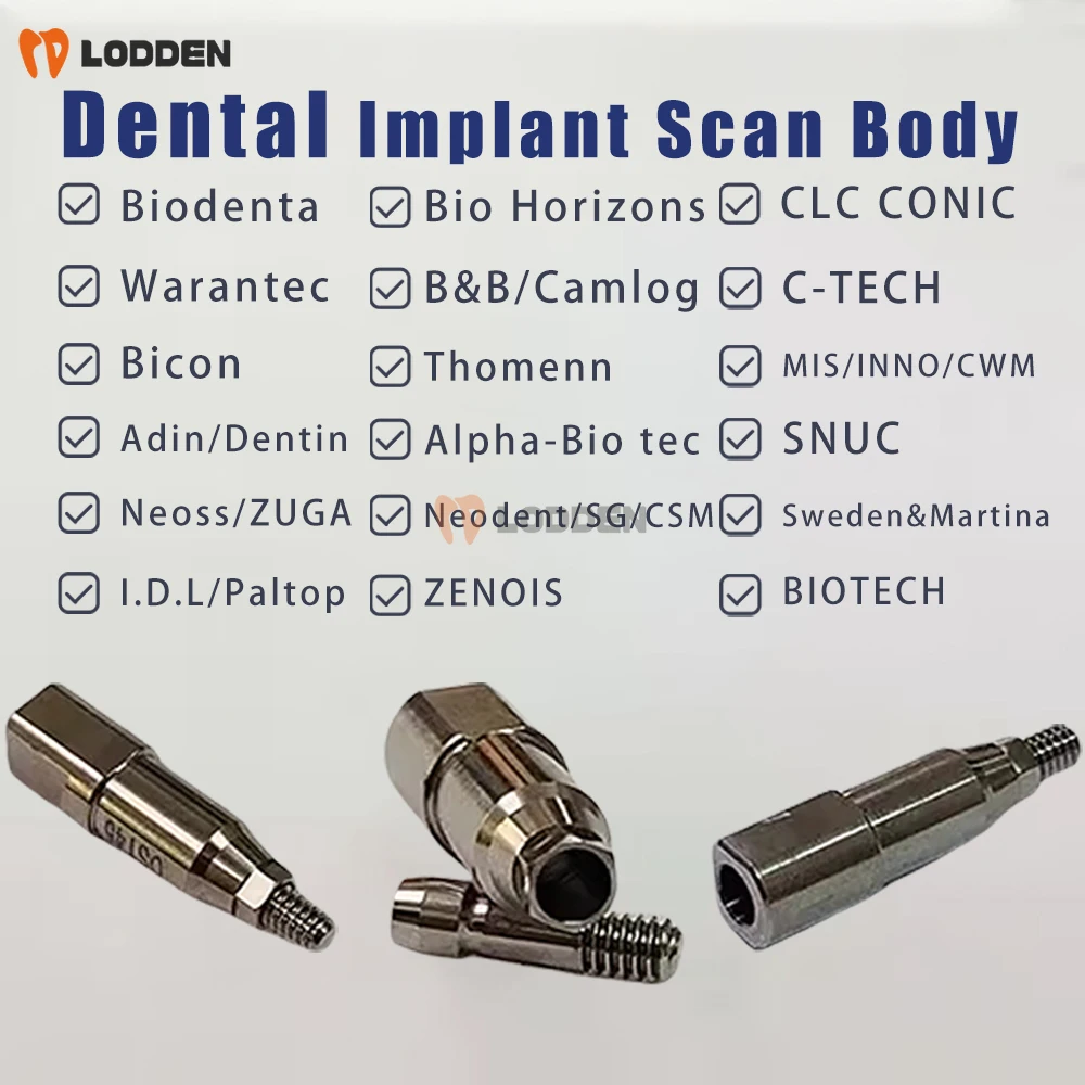 Dental Implant Scan Body Titanium Alloy Biodenta/Bio Horizons/CLC CONIC/Warantec/B&B/Camlog/C-TECH/Bicon/Thomenn/Dentin/Neoss