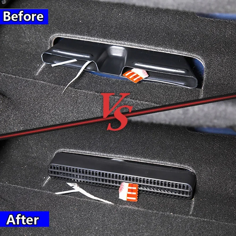 For Honda Accord 10th 2018 UP Under Seat AC Heat Floor Air Conditioner Vent Outlet Grille Protective Cover Car Interior Trim
