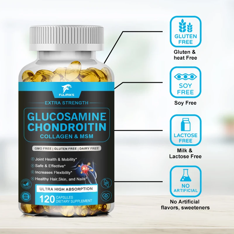 Glucosamine Chondroitin Capsules BEE Venom Extract Anti-Inflammatory Extract Arthritis Pain