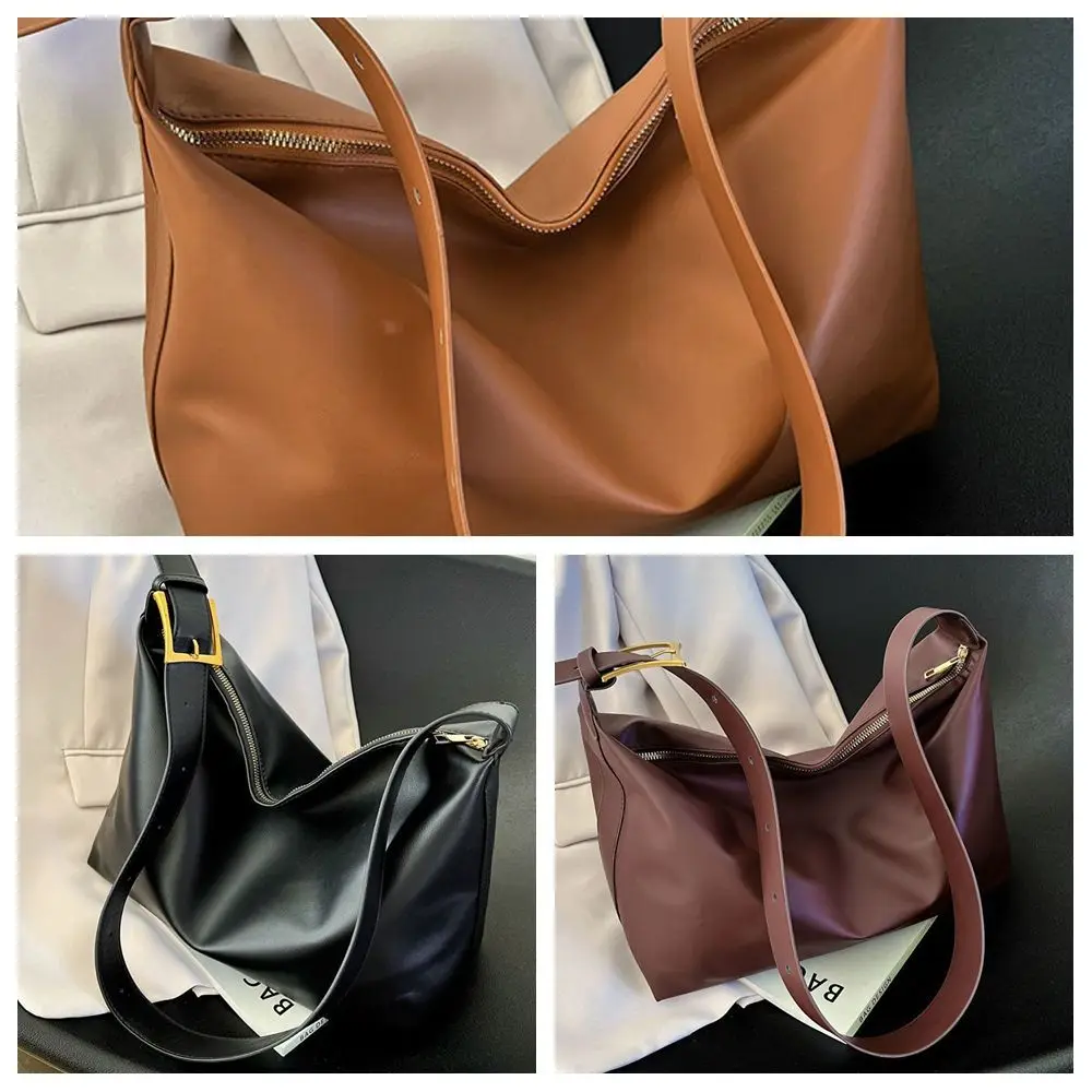 Ins Grote Capaciteit Kussen Crossbody Tas Kussentas Koreaanse Stijl PU Knoedeltas Mama Tas Effen Kleur Schoudertas Winkelen