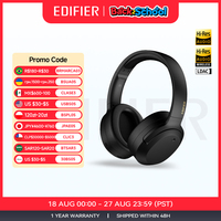 Edifier W820NB Plus Wireless Noise Cancelling Headphones 43dB ANC Hi-Res LDAC Codec 49hrs Playtime Over-Ear Bluetooth Headset