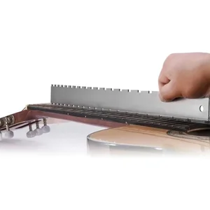 Guitarra pescoço entalhado reta borda Régua, aço inoxidável guitarra Fret nivelamento Régua, Fret guitarra nível Luthier ferramenta corpo 6 principais vendas frisos para violão - №6