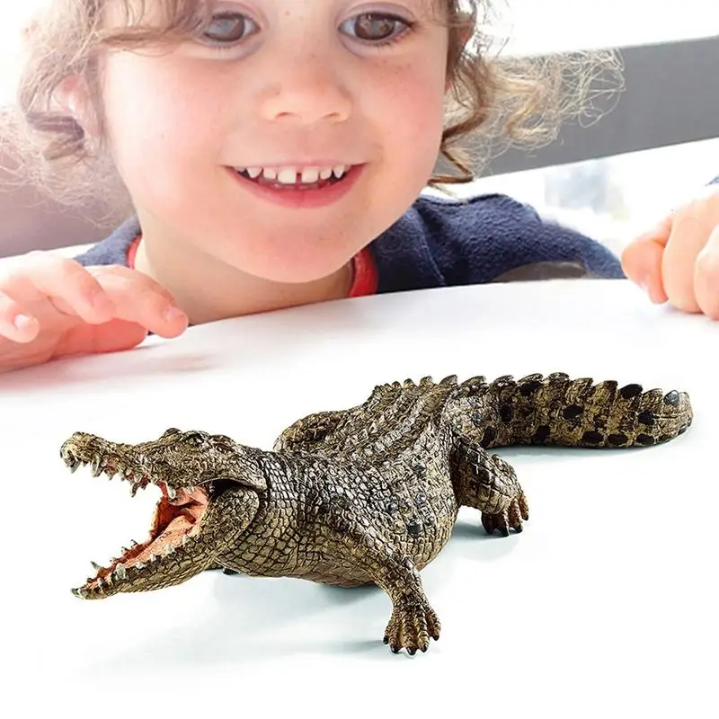 Crocodile Figurines Toy Alligator Toy Creative Artificial Animal Toy Wildlife Animal Model For Educational Playing Children Kids