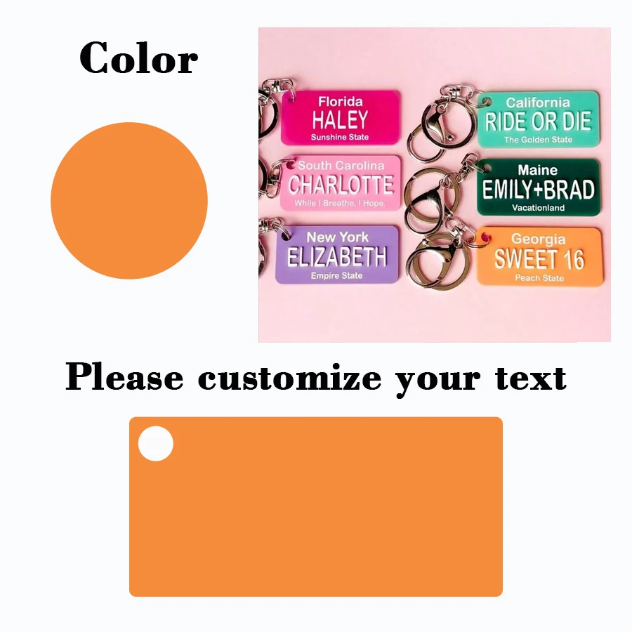 Custom Name Car Keychain, Personalized Gift for Drivers