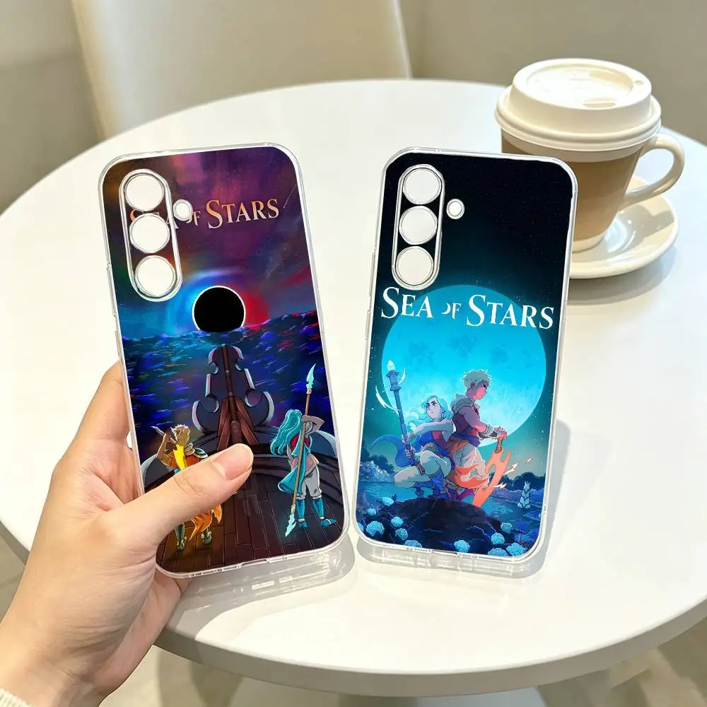 

Game Sea of Stars Phone Case For SamsungA10,12,20,21S,30,31,40,50,51,52,70,71 Transparent Cover